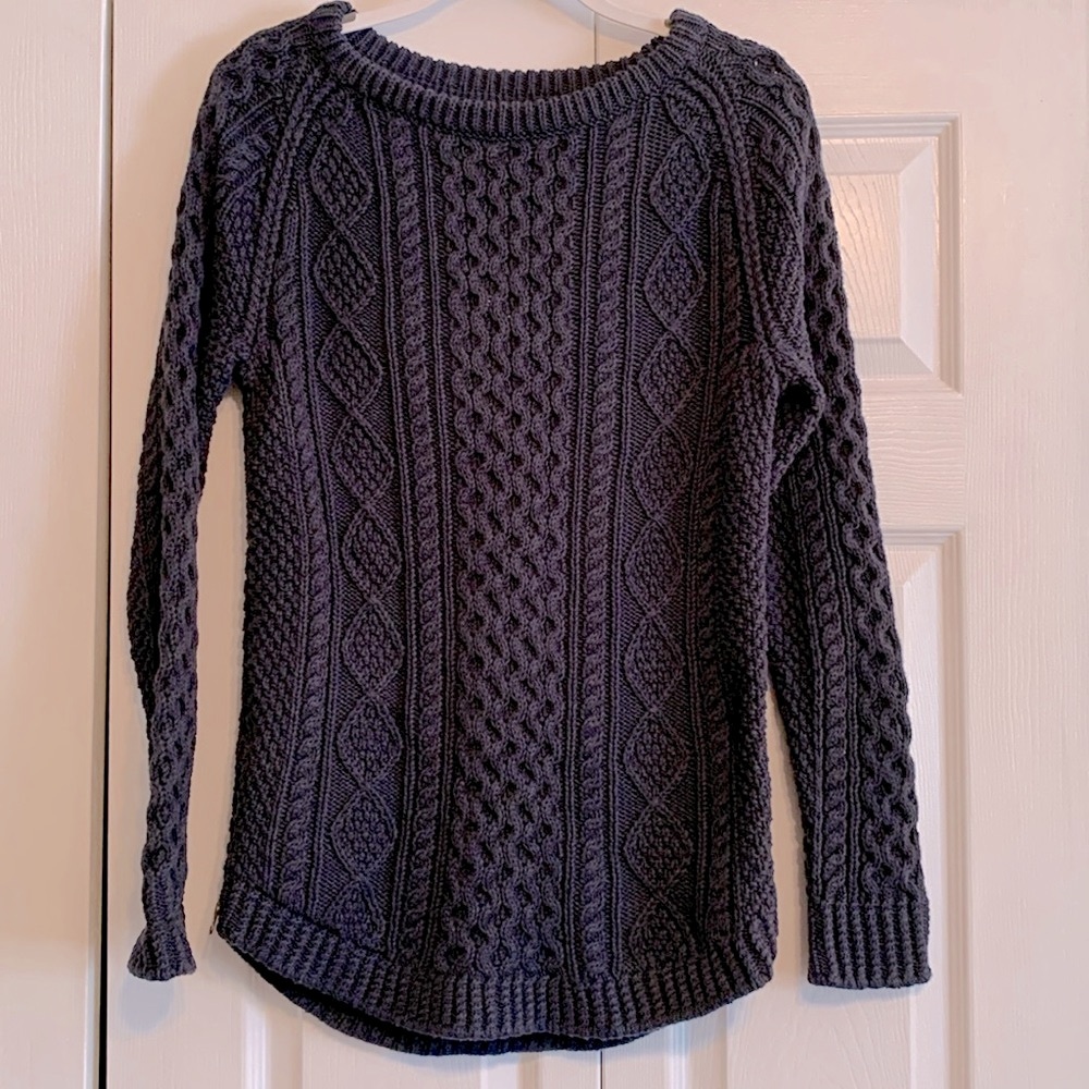 LL Bean, tunic sweater with side zipper slit detail, size XS, NWT